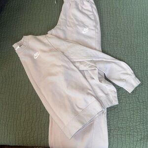 Nike women Lilac Joggers and sweat shirt